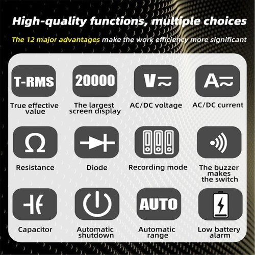 Digital Multimeter with Graphics Recorder High Accuracy Oscilloscope Multimeter - Picture 6 of 8