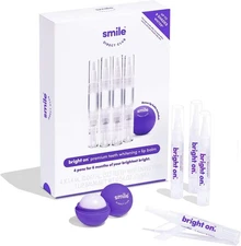 Smile Direct Club Teeth Whitening Kit + Lip Balm 4 Pack 1.4ml Gel Pens