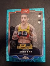 2025 Topps Chrome UFC Jessica Andrade #119 Teal Lazer Refractor /175 Numbered