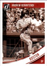 2018 Panini Donruss Photo Variation Sepia #169 Andrew Benintendi Boston Red Sox