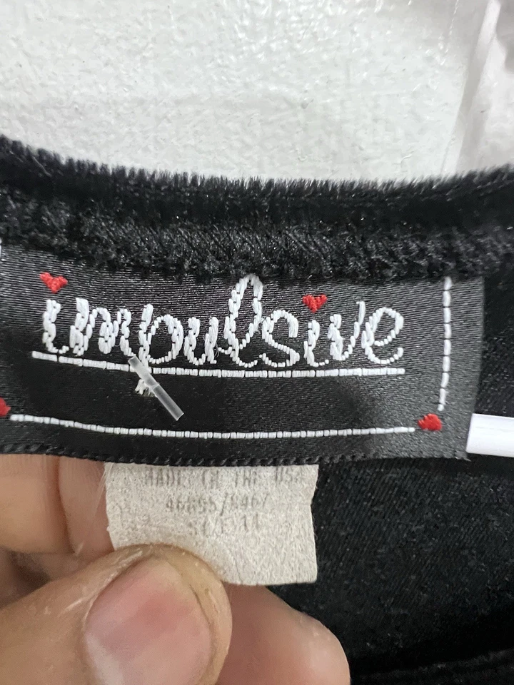 Импульсивное платье бархатный топ красный клетку миди длинным рукавом размер L/XL - Изображение 2 из 4