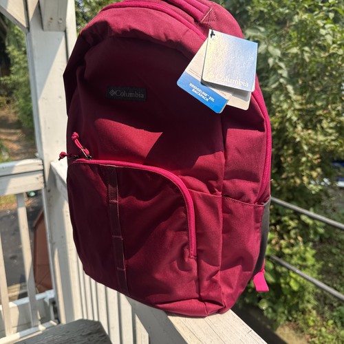COLUMBIA Unisex Bridgeline 25L Dark Raspberry Backpack - NWT - Picture 2 of 8