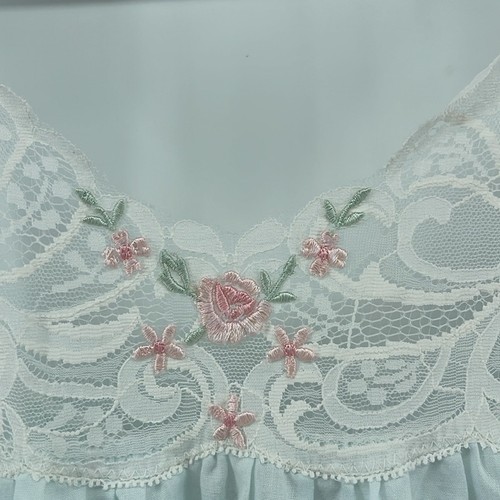 Camisón vintage Lucie Ann II fino algodón encaje detalle sin mangas cottagecore S - Imagen 6 de 8