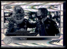 SERGIO PEREZ 2022 TOPPS CHROME F1 RAY WAVE REFRACTOR #173