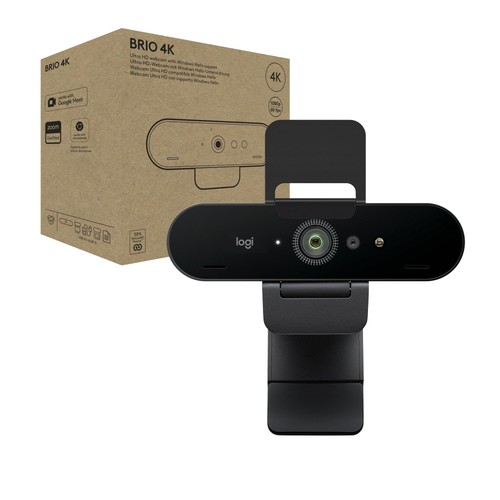 Logitech Brio 4K Webcam for Business, biometrics login with Windows Hello, auto- - 第 1/10 張圖片