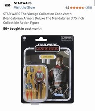 New KENNER Star Wars The Vintage Collection Cobb Vanth Mandalorian Armor Figure