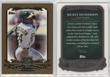 2013 Topps The Elite Gold /99 Rickey Henderson #TE-8 HOF