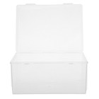  Clear CD Storage Organizer | Plastic Box with Large Capacity 11.9x8.5Inches |