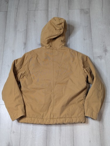 Veste Sherpa en toile utilitaire Abercrombie & Fitch marron à capuche XL 10 12 Y2K garçons - Photo 7/16