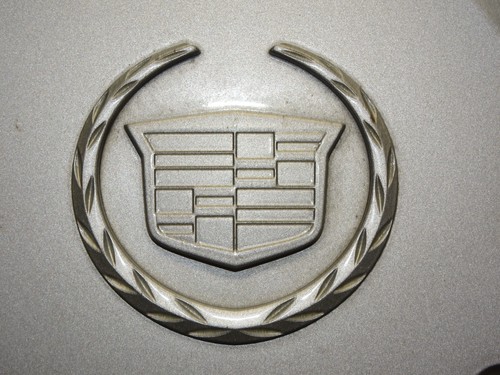 Set of 4 OEM 2004-2005 Cadillac SRX SILVER Center Caps Hubcaps GM p/n 9596272 - Picture 10 of 18