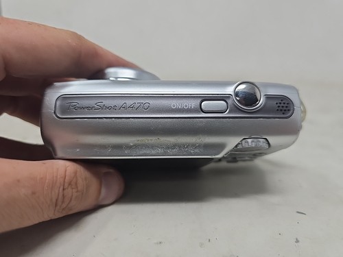 Canon Powershot A470 7.1MP Digital Camera Silver 3.4x Optical Zoom Used Tested - Picture 7 of 11