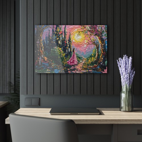 Enchanting Acrylic Wall Art - Dreamy Sunset Landscape, Home Decor, Gift, - Picture 6 of 11