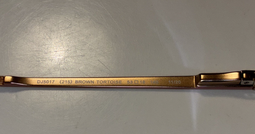 Marcos de gafas Draper James DJ5017 215 MARRÓN TORTUGA cuadrado dorado 53-16-140 - Imagen 6 de 10