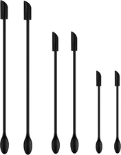 6 Pcs Mini Silicone Spatula Set, Makeup & Kitchen Scraper Tools for Jars