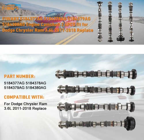 5184377AG 5184378AG 5184379AG 5184380AG Albero a camme motore Z 4 pezzi adatto per Dodge Chr - Foto 8 di 15