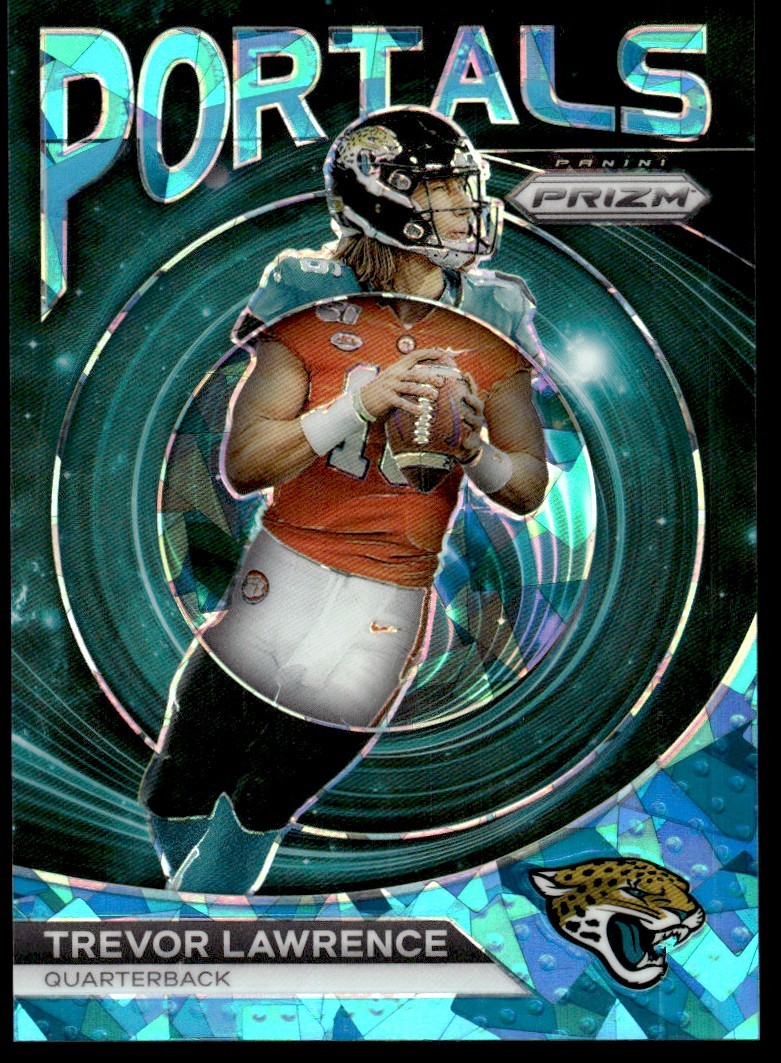 2023 Panini Prizm Portals Blue Ice Trevor Lawrence/Trevor Lawrence 37/99 Clemson