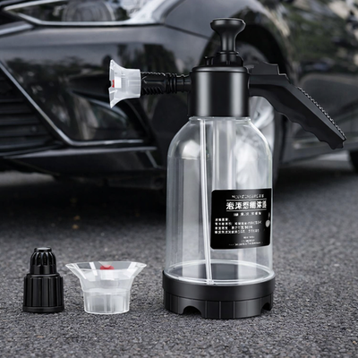 #ad 2L Hand Pump Foam Sprayer Snow Foam Cannon Car Wash Bottle w 3 Nozzles $13.98