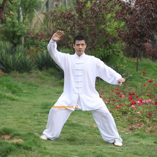 Tai Chi Clothing Cotton Silk Kung Fu Softness Uniform Costume Outfit Unisex - Picture 2 of 11