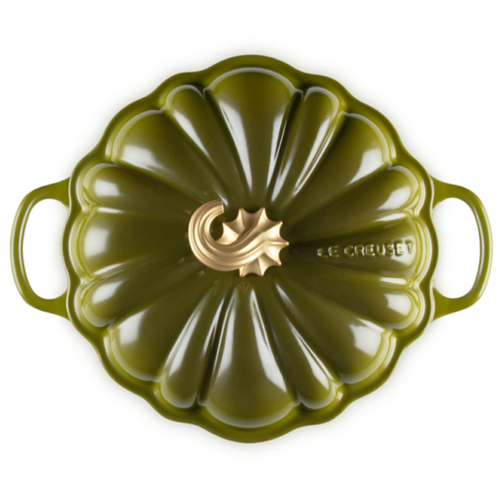 le creuset Halloween Signature Pumpkin Cocotte 24cm Olive Green Gold Knob Japan - Picture 14 of 24