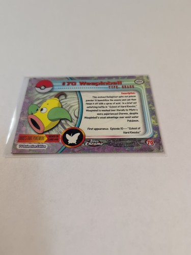 Weepinbell #70 Topps Chrome 2000 TV Animation Pokemon TCG Card NM - Picture 20 of 24