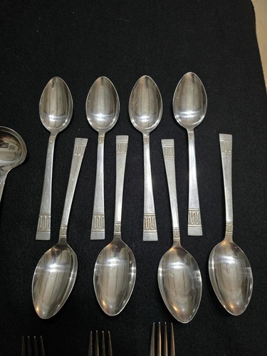 44 teiliges Set, National Silver Company Japan, N.S. Co, Retro Mid Century - Bild 6 von 9