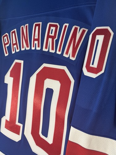 New York Rangers Artemi Panarin Jersey Fanatics NHL Blue XL W/ Fight Strap - Picture 5 of 9