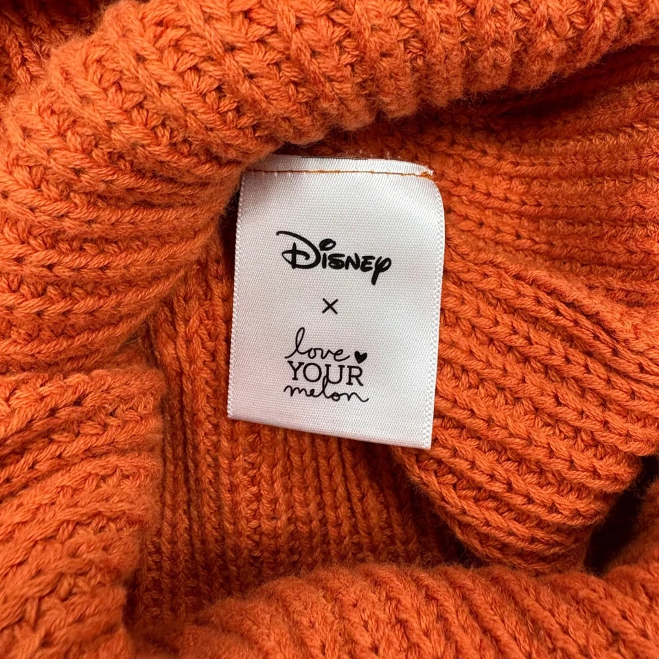 Disney Love Your Melon Mickey Mouse Gorro Naranja Tejido Gorra Halloween Otoño Foto 3 de 4