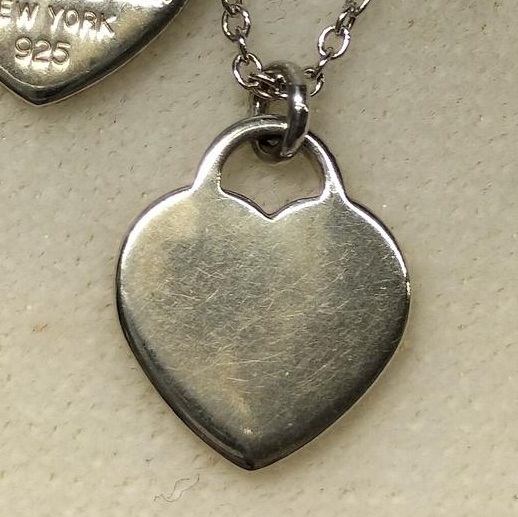 Tiffany & Co. Return to Mini Double Heart Tag Pendant AG925