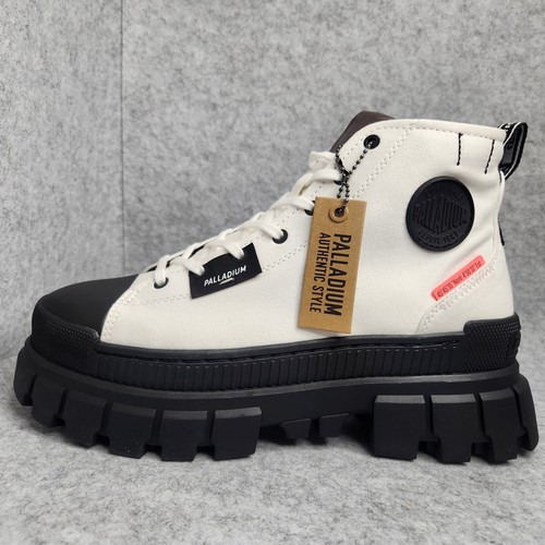 Palladium Damen Stiefel 10 weiß Plateau Kampfstiefel klobige Sohle Revolt Hi TX - Bild 2 von 19