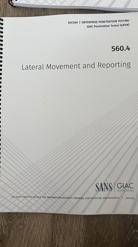 SANS SEC560 Enterprise Penetration Testing course books 2024 - GIAC GPEN - New - Picture 6 of 8