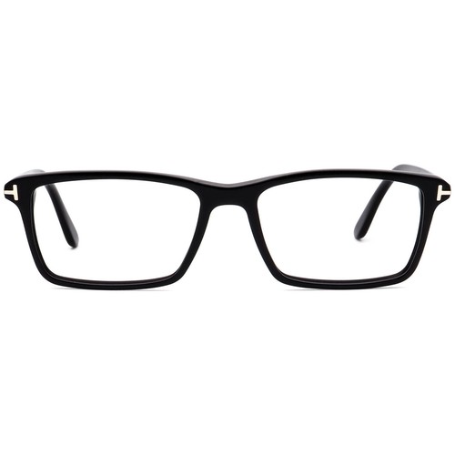 Gafas Tom Ford TF 5408 001 marco cuadrado negro pulido Italia 56[]16 145 - Imagen 2 de 6