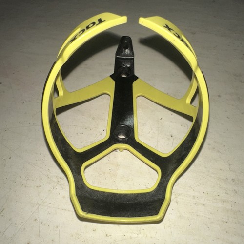 Tacx Deva Water Bottle Cage Yellow Black Biking Holder MTB Road TACX TAC X - Picture 4 of 9