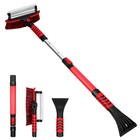 Yarnow Extendable Car Snow Removal Broom House Roof Snow Brush Detachable Car