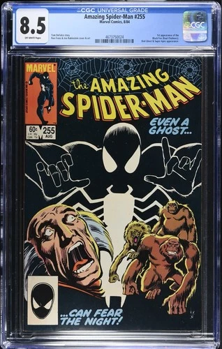 AMAZING SPIDER-MAN #255 (1984) CGC 8.5🔑1ST APP BLACK FOX🔑MARVEL🔥GEM SLAB🔥