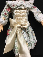 JD24 – Floral Cotton Dress for 26-27” Jumeau, French/German Antique Dolls