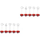 2 Pieces Fotohalter Mit Klammer Bildhalter Inhaber Der Tabellennummer