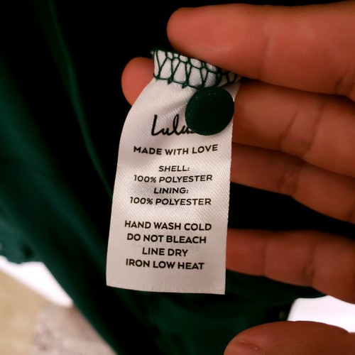 Lulus My Whole Heart Emerald Green Bridal Dress Formal Modest Party Size L - Picture 17 of 24