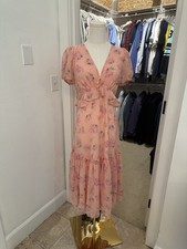 Pink Love Shack Fancy x Target Floral Ltd. Ed. Midi Dress Size US 2