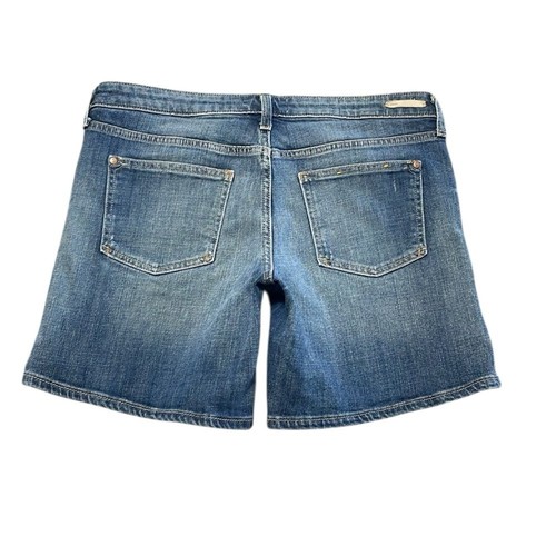 Pilcro and Letterpress STET Fit Roll Up Denim Jean Shorts 30 x 6.5 Stretch - Picture 3 of 16