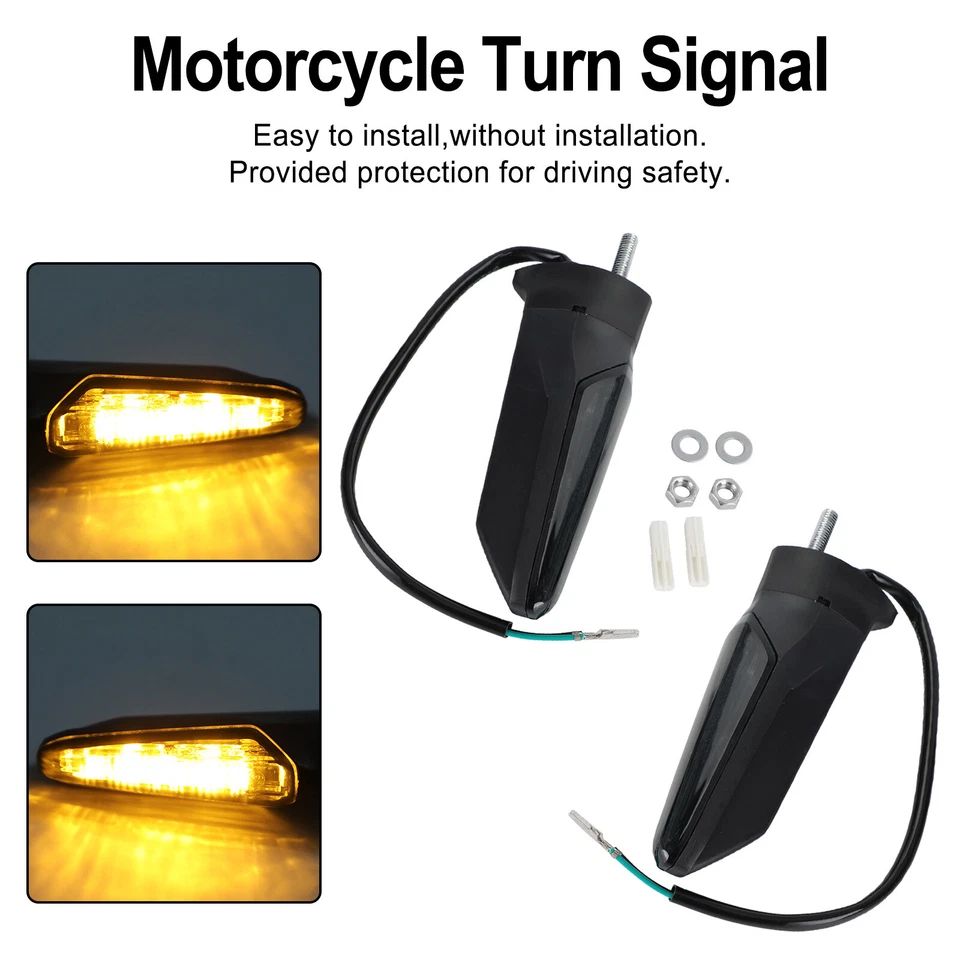 Front Rear LED Turn Signal Light For HONDA CRF1000L Africa Twin 2015-2017 Smoke - Image 2 of 4