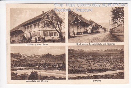 VORARLBERG , RIEDEN , GASTHAUS z GRÜNEN BAUM , BREGENZ , ca1920 Q