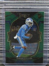 2022 Select Jameson Williams Concourse Green Disco Prizm Rookie RC #5/5 Lions