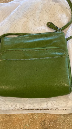 Tignanello Umhängetasche Schultertasche olivgrün Leder - Bild 3 von 3