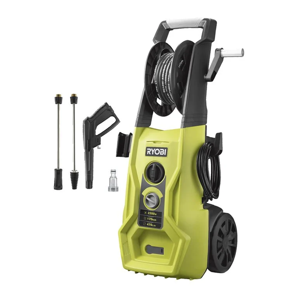 Ryobi Elektro-Hochdruckreiniger 170 Bar Druck 2500W Schlauch RY170PWA Kaltwasser-image