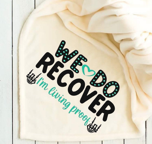 We Do Recover Addiction Recovery Fleece Blanket 50x60 Custom Photo Throw Blanket - Picture 2 of 2