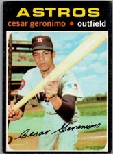 1971 Topps - #447 Cesar Geronimo (RC)