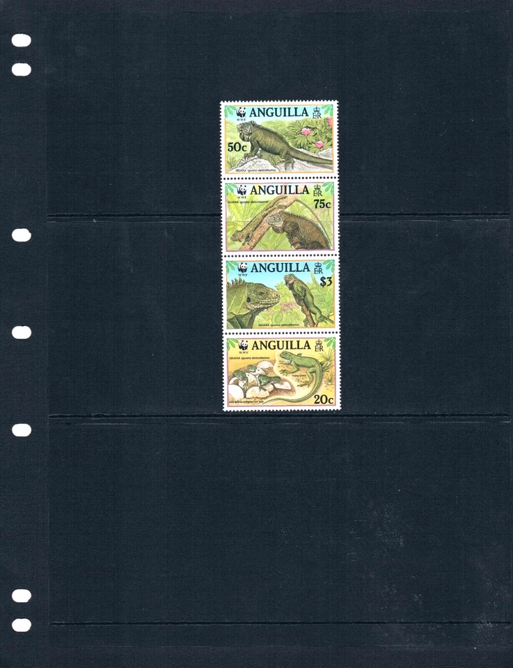 Valor Scott de $10,00 - 1997 Anguila Iguanas Caribbean Ligards CV MNH NH UMM Foto 2 de 4