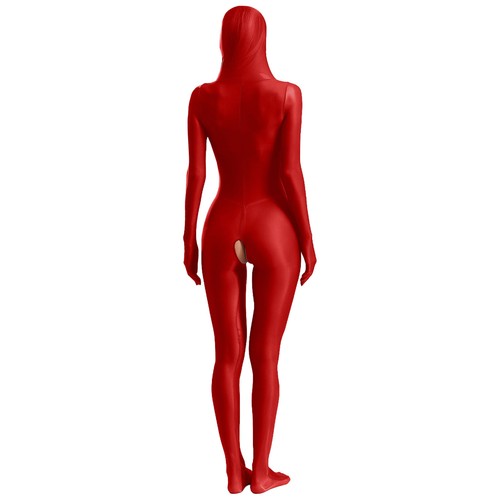 Body de cuerpo completo transparente elástico transparente de manga larga para mujer - Imagen 63 de 82