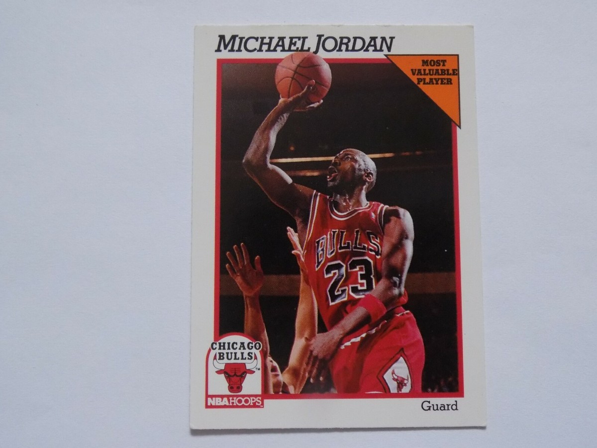 1991-92 NBA Hoops Most Valuable Player Card #30 Michael Jordan