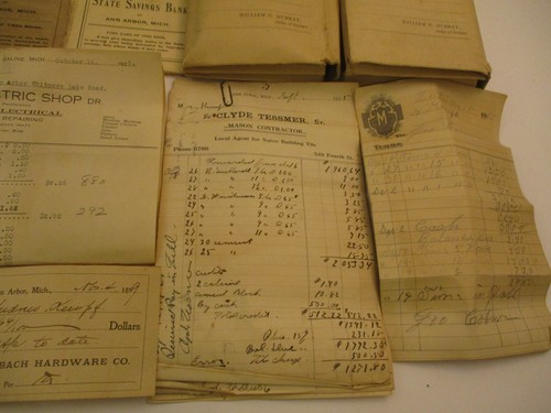 Big Lot Antique Vintage 1890 - 1940 Ephemera Papers Ann Arbor Michigan Washtenaw - Picture 11 of 21